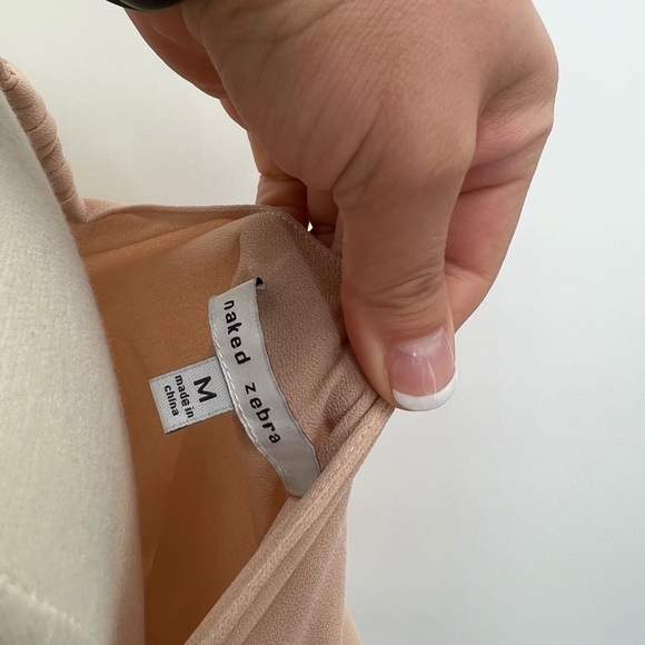 Naked Zebra Racer Back Blouse Ladies Medium - Picture 4 of 7